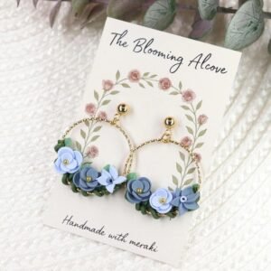 Pendientes diseño de flores
