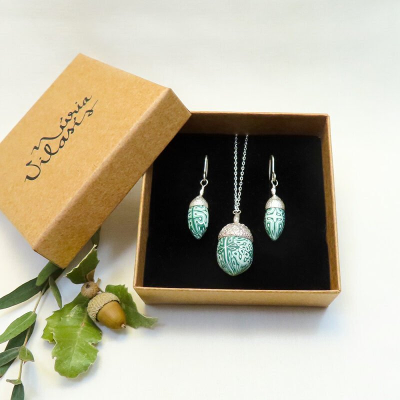 Conjunto bellota verde